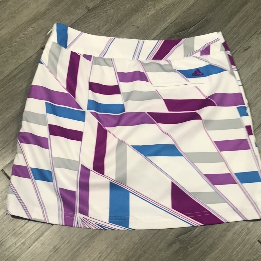 Adidas Geometric Print Clima Cool Athletic Skort - Picture 9 of 10